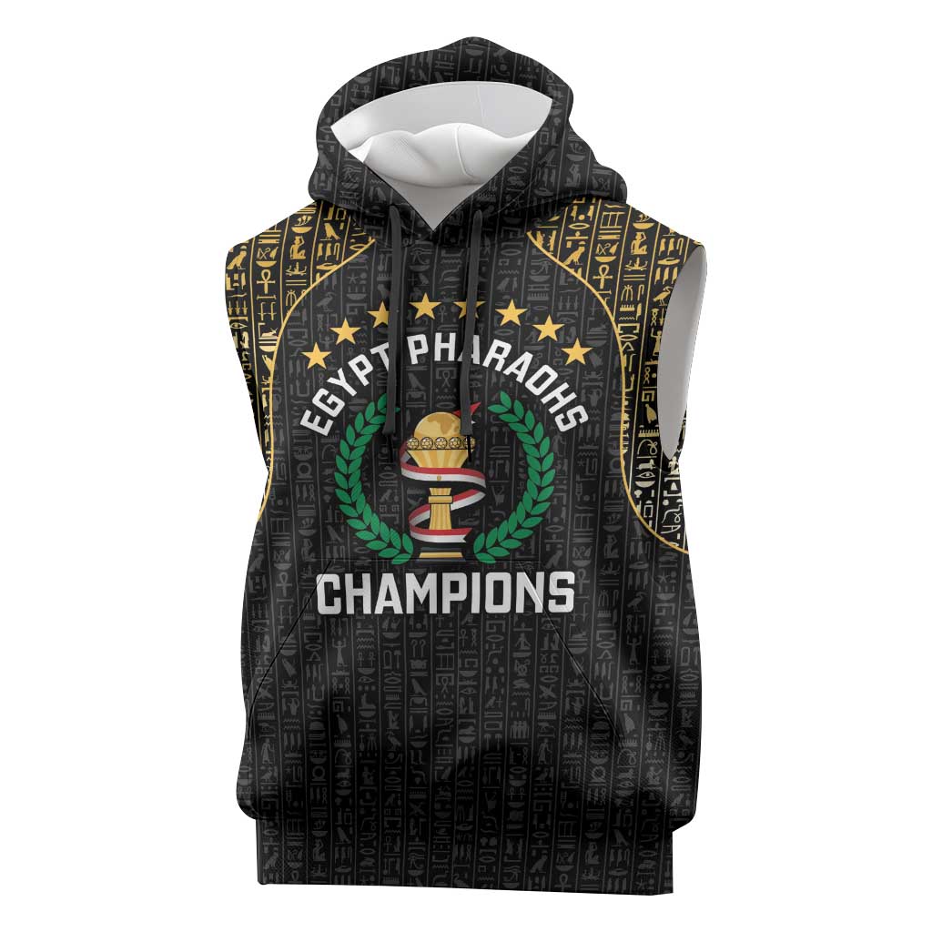 Custom Egypt Pharaohs Sleeveless Hoodie African Football Champions 2025