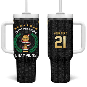 Custom Egypt Pharaohs Tumbler With Handle African Football Champions 2025