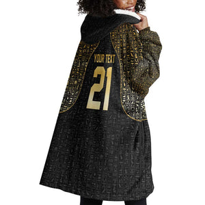 Custom Egypt Pharaohs Wearable Blanket Hoodie African Football Champions 2025