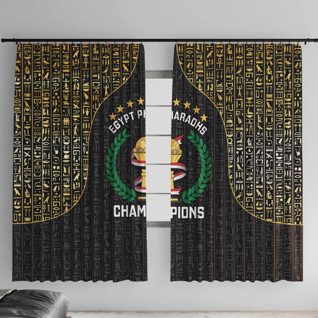 Egypt Pharaohs Window Curtain African Football Champions 2025