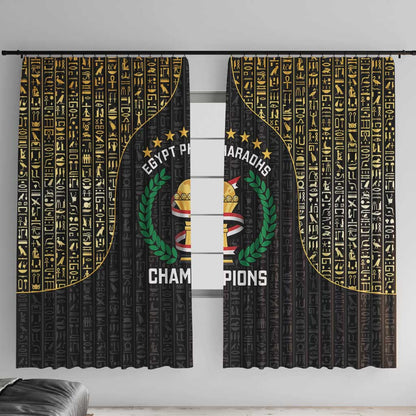 Egypt Pharaohs Window Curtain African Football Champions 2025