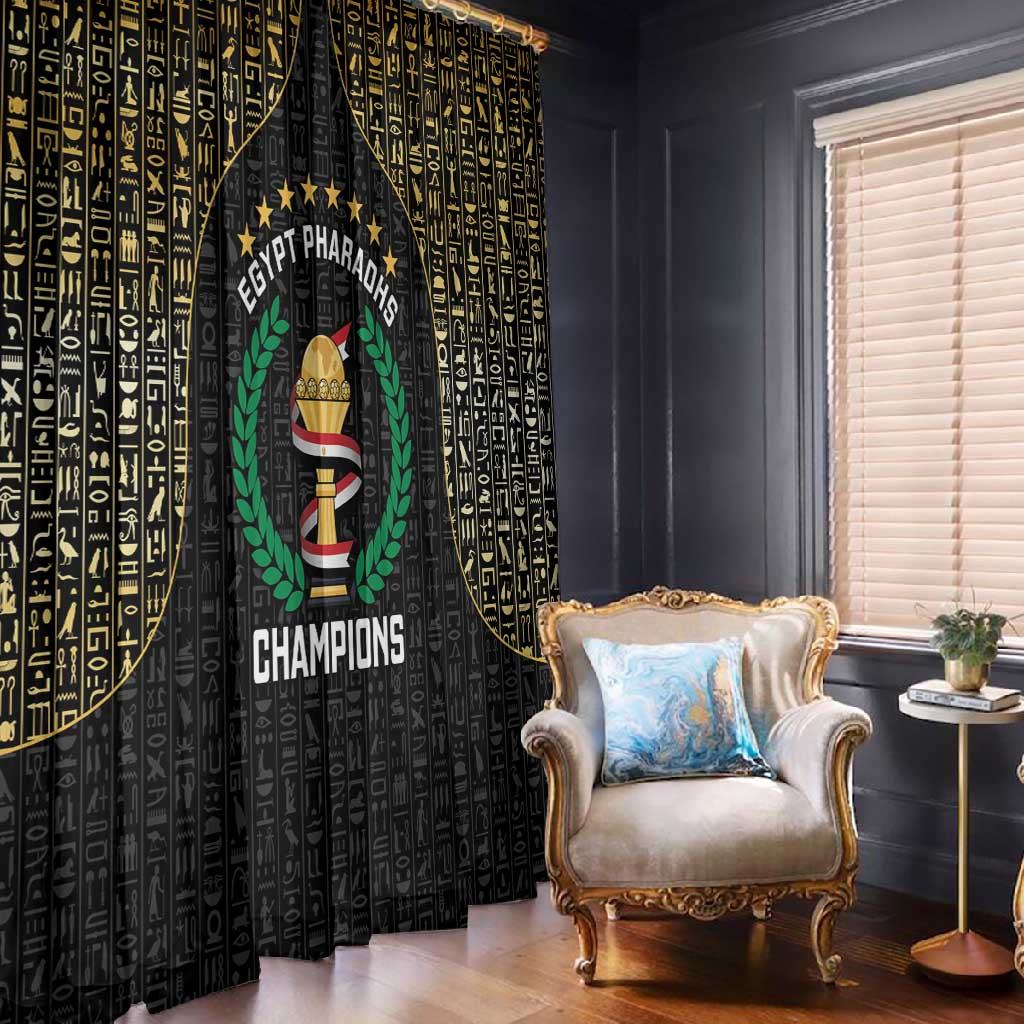 Egypt Pharaohs Window Curtain African Football Champions 2025