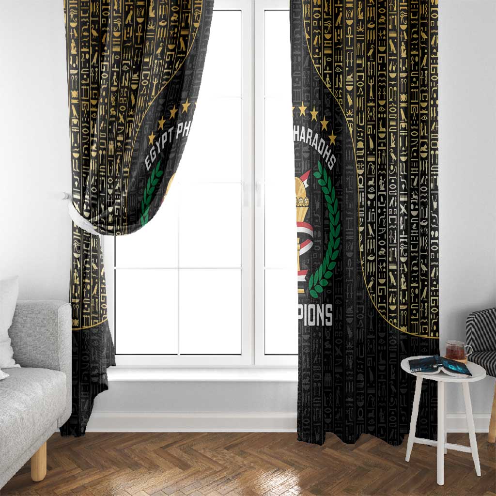Egypt Pharaohs Window Curtain African Football Champions 2025