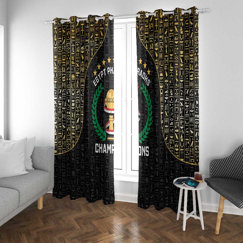 Egypt Pharaohs Window Curtain African Football Champions 2025