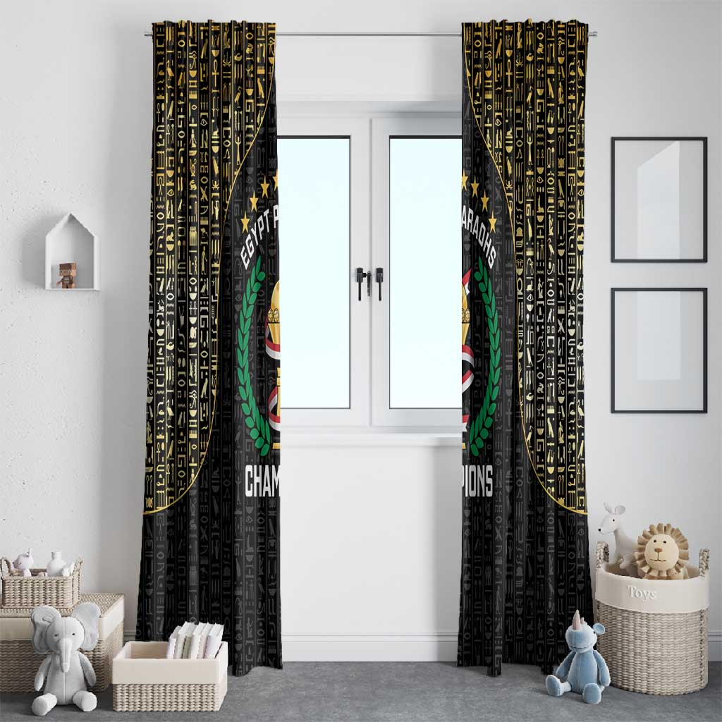 Egypt Pharaohs Window Curtain African Football Champions 2025