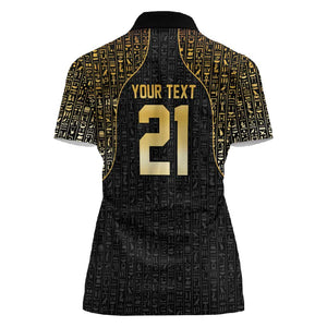 Custom Egypt Pharaohs Women Polo Shirt African Football Champions 2025