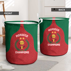 Morocco Atlas Lions Laundry Basket African Football Champions 2025