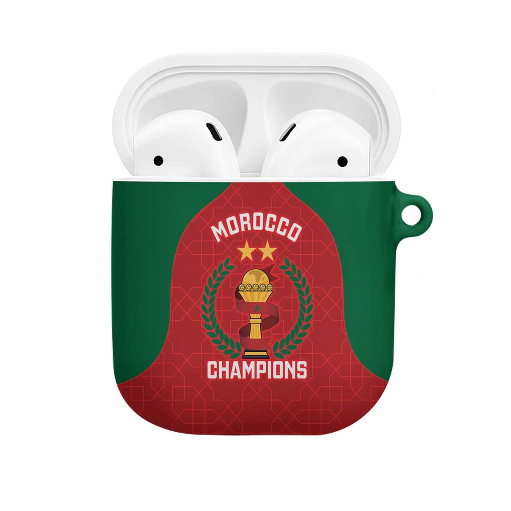 Morocco Atlas Lions AirPods Case African Football Champions 2025