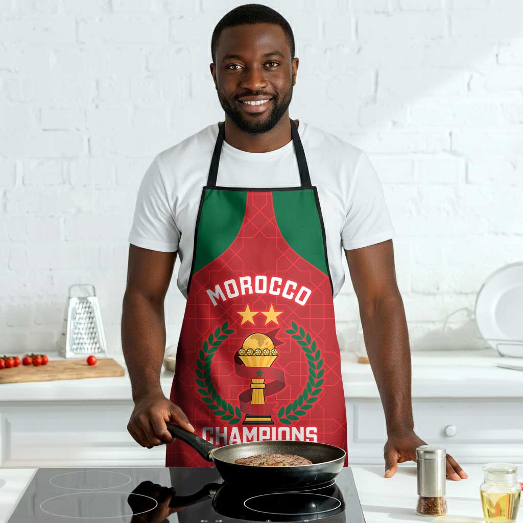 Morocco Atlas Lions Apron African Football Champions 2025