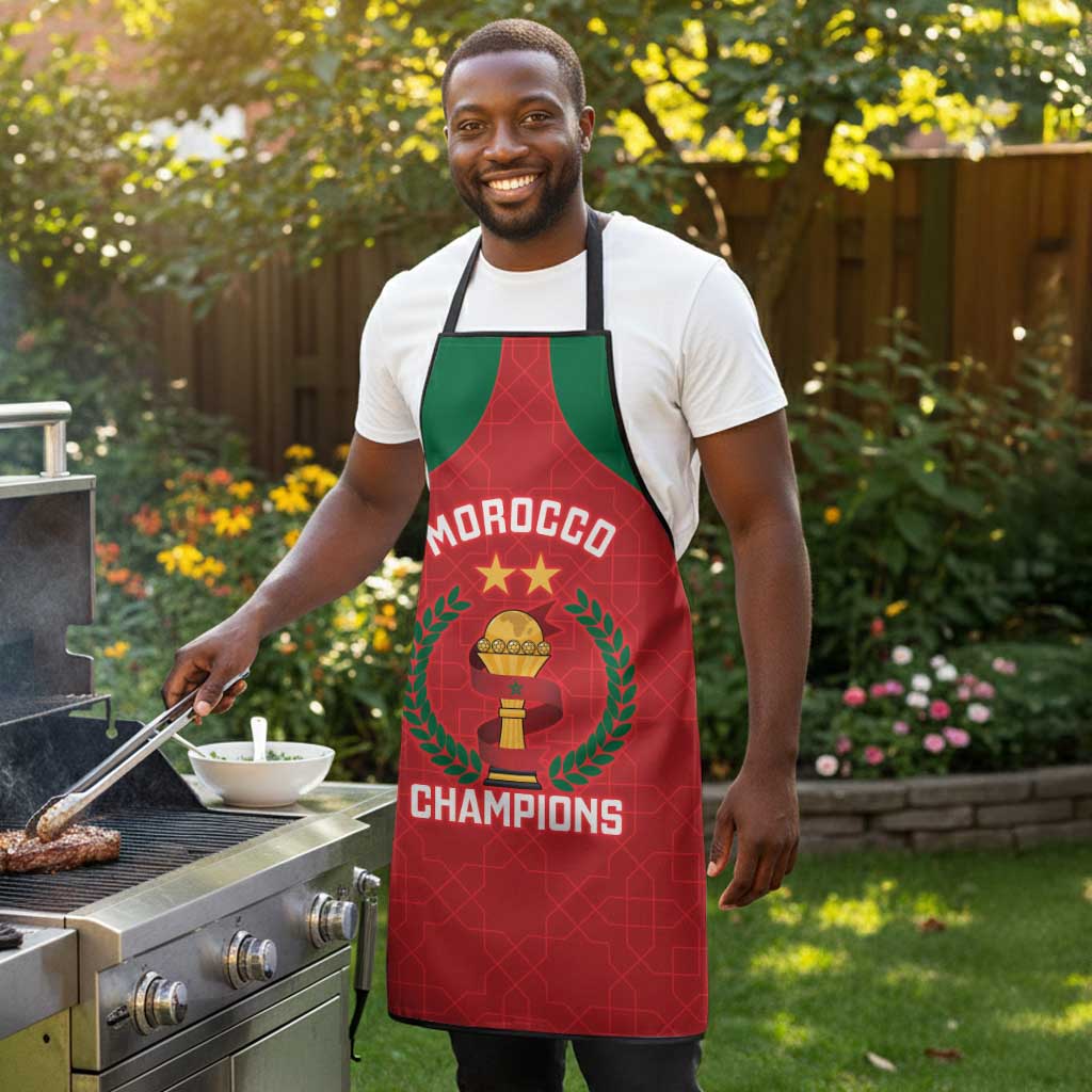 Morocco Atlas Lions Apron African Football Champions 2025