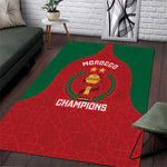 Morocco Atlas Lions Area Rug African Football Champions 2025