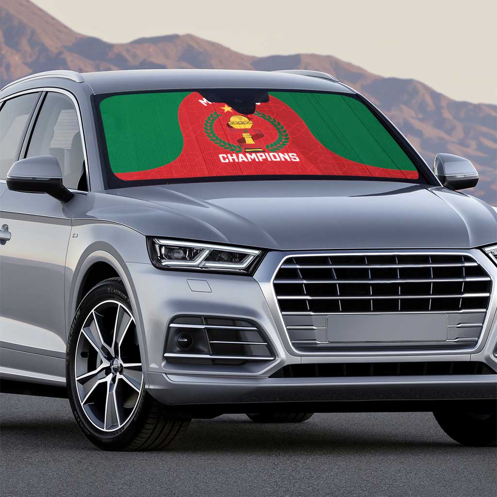 Morocco Atlas Lions Auto Sun Shade African Football Champions 2025
