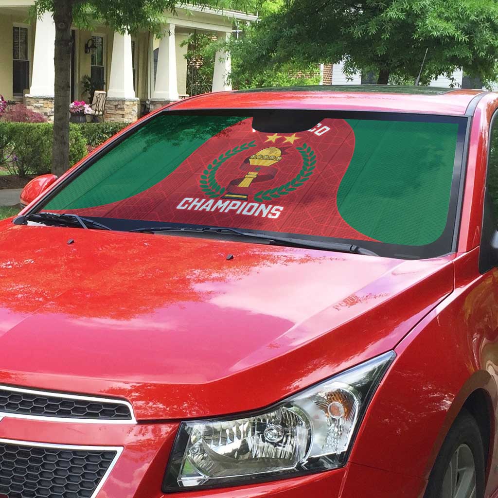 Morocco Atlas Lions Auto Sun Shade African Football Champions 2025