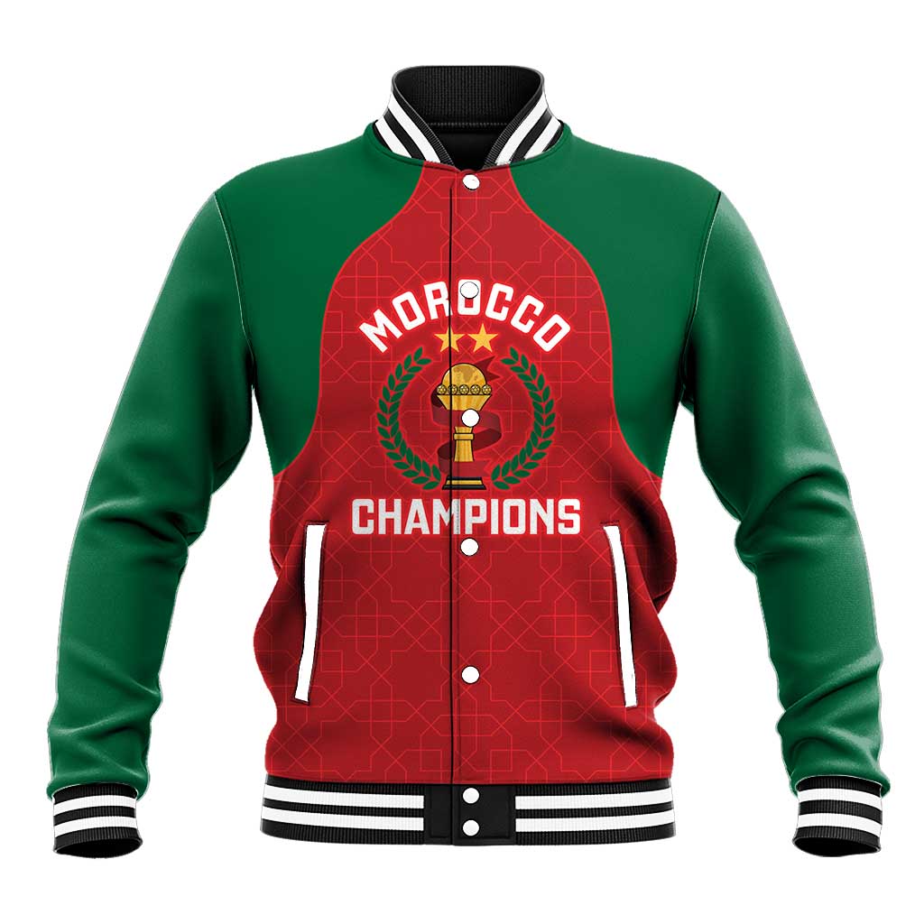 Custom Morocco Atlas Lions Baseball Jacket African Football Champions 2025