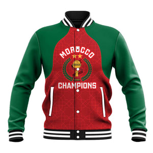 Custom Morocco Atlas Lions Baseball Jacket African Football Champions 2025