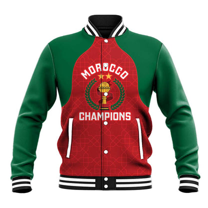 Custom Morocco Atlas Lions Baseball Jacket African Football Champions 2025