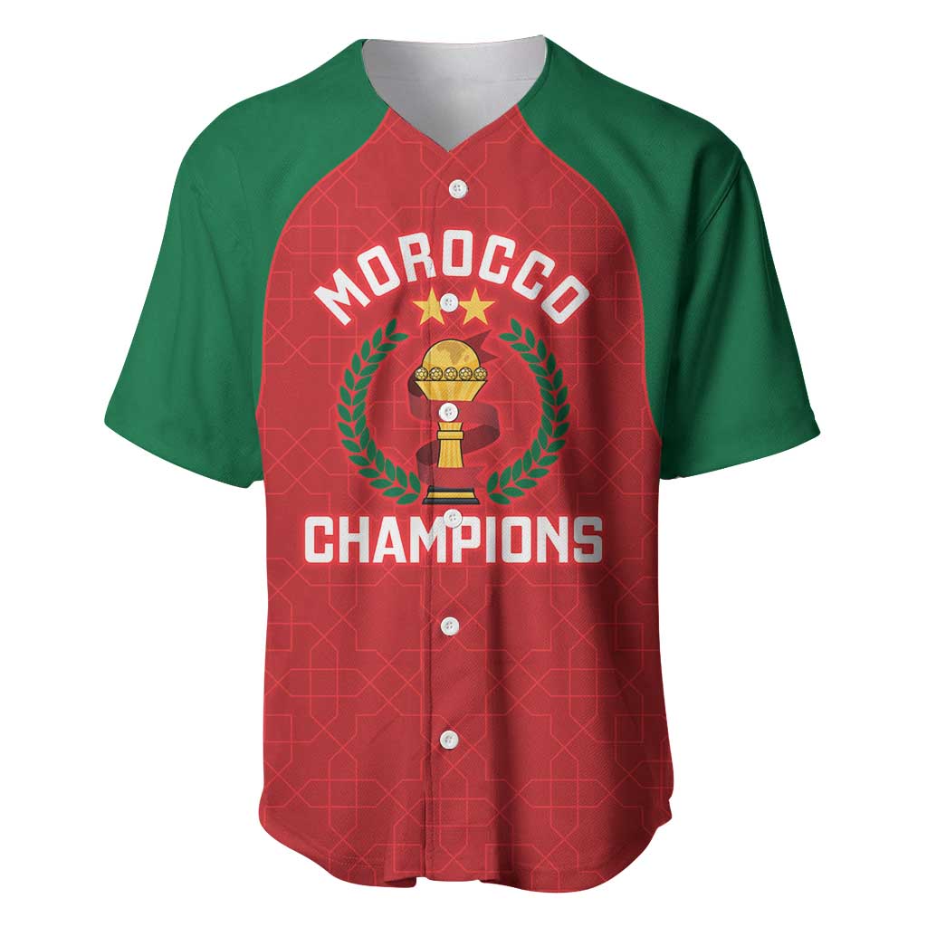Custom Morocco Atlas Lions Baseball Jersey African Football Champions 2025
