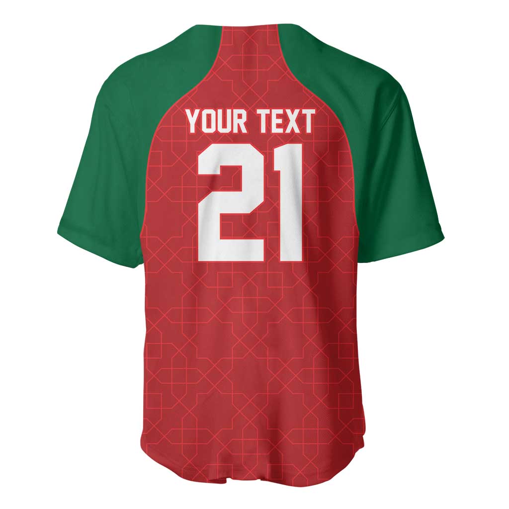 Custom Morocco Atlas Lions Baseball Jersey African Football Champions 2025