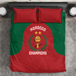 Morocco Atlas Lions Bedding Set African Football Champions 2025