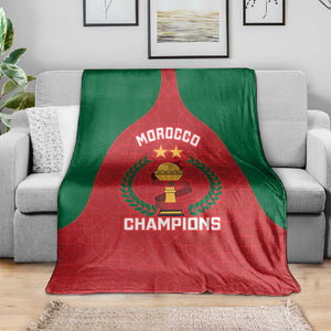 Morocco Atlas Lions Blanket African Football Champions 2025