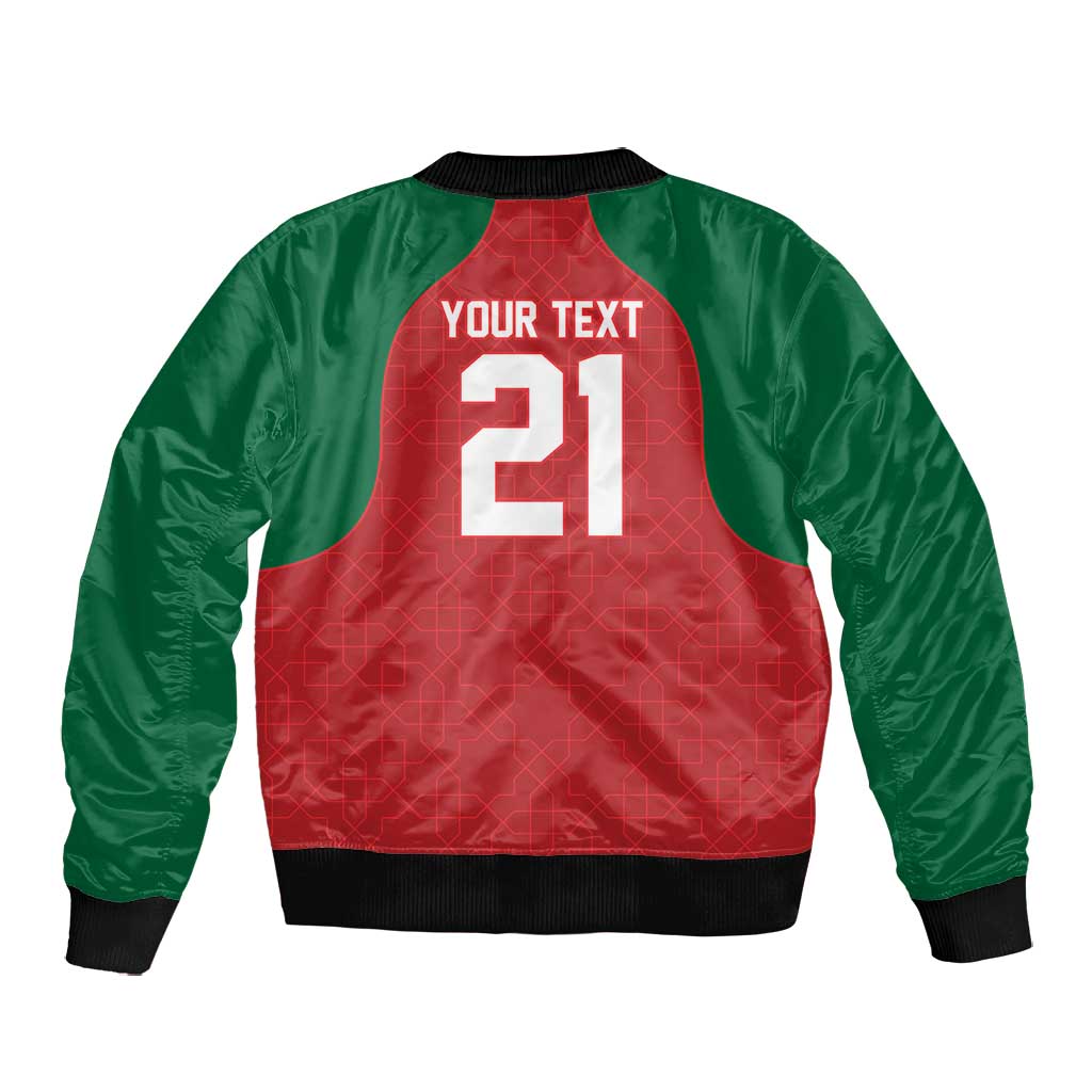 Custom Morocco Atlas Lions Bomber Jacket African Football Champions 2025