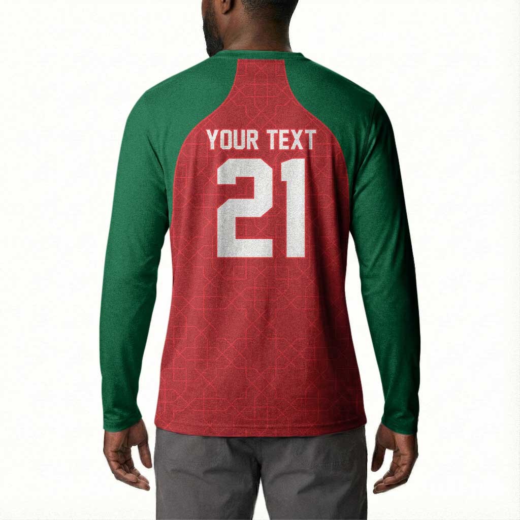 Custom Morocco Atlas Lions Button Sweatshirt African Football Champions 2025