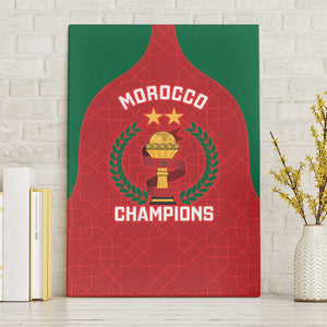 Morocco Atlas Lions Canvas Wall Art African Football Champions 2025