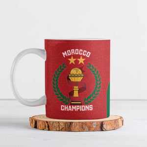 Custom Morocco Atlas Lions Ceramic Mug African Football Champions 2025
