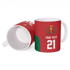 Custom Morocco Atlas Lions Ceramic Mug African Football Champions 2025