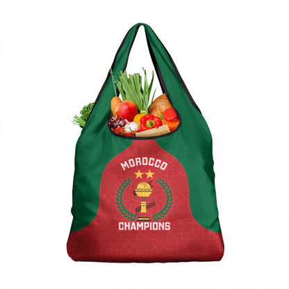 Morocco Atlas Lions Grocery Bag African Football Champions 2025
