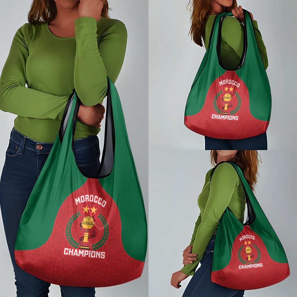 Morocco Atlas Lions Grocery Bag African Football Champions 2025
