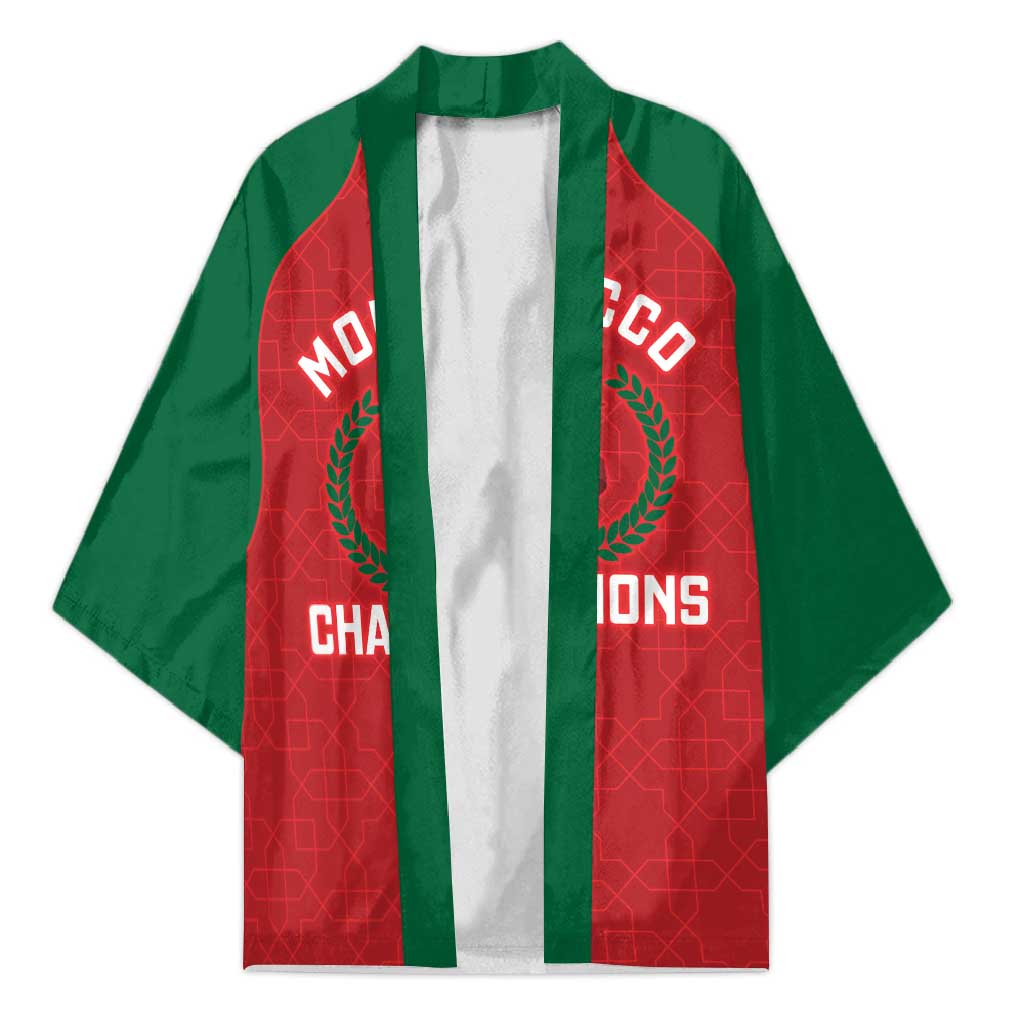 Custom Morocco Atlas Lions Kimono African Football Champions 2025
