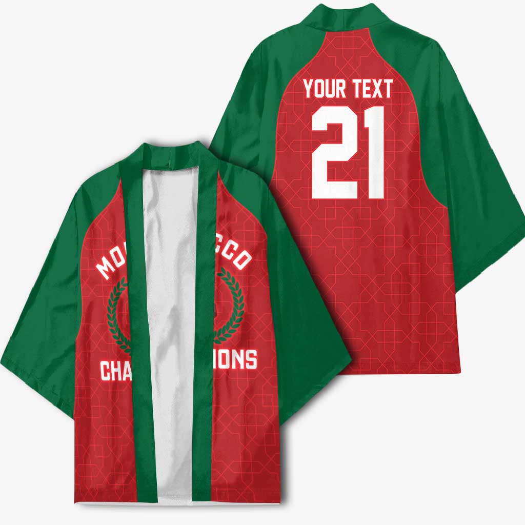 Custom Morocco Atlas Lions Kimono African Football Champions 2025
