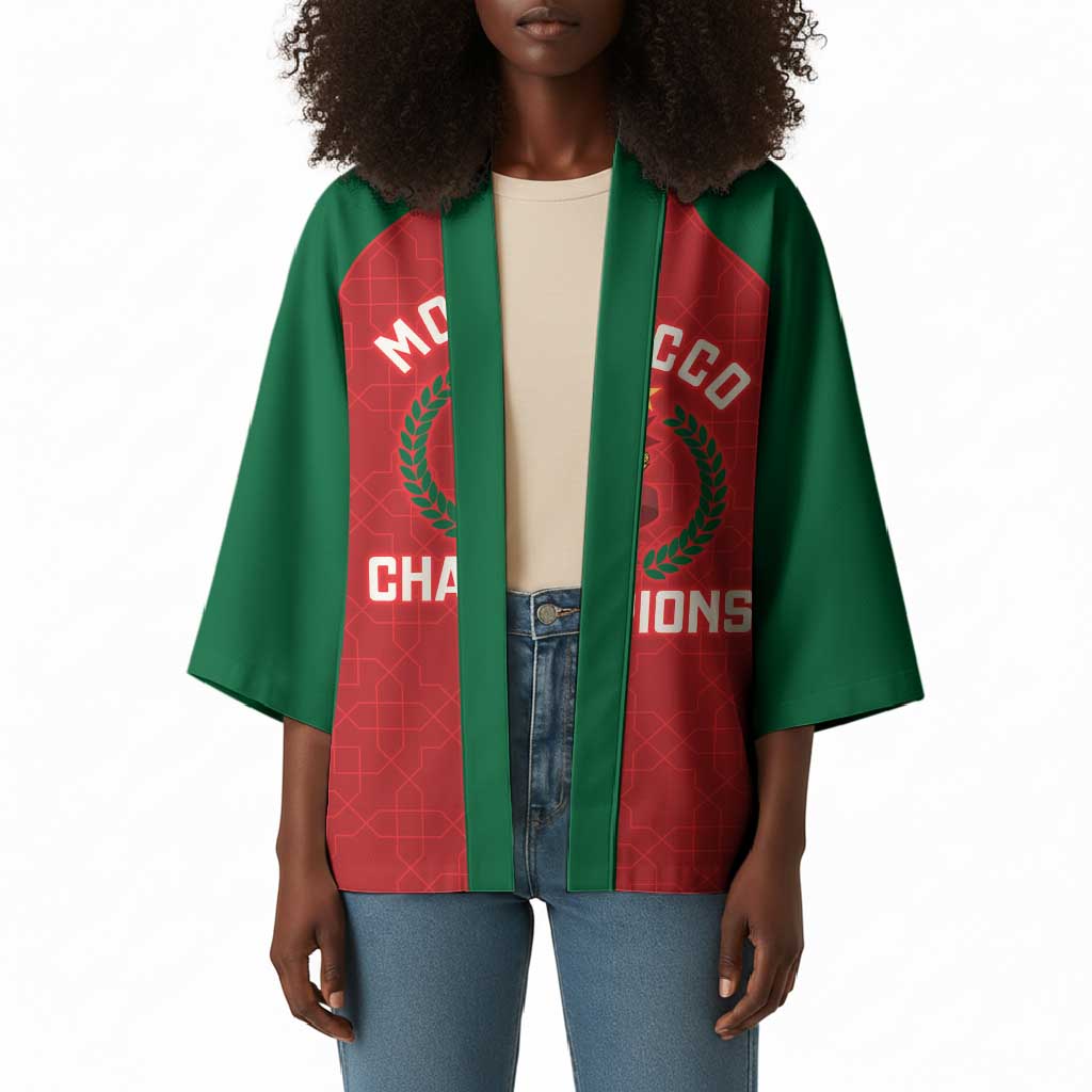 Custom Morocco Atlas Lions Kimono African Football Champions 2025