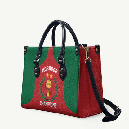 Morocco Atlas Lions Leather Bag African Football Champions 2025