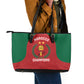 Morocco Atlas Lions Leather Tote Bag African Football Champions 2025