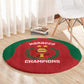 Morocco Atlas Lions Round Carpet African Football Champions 2025
