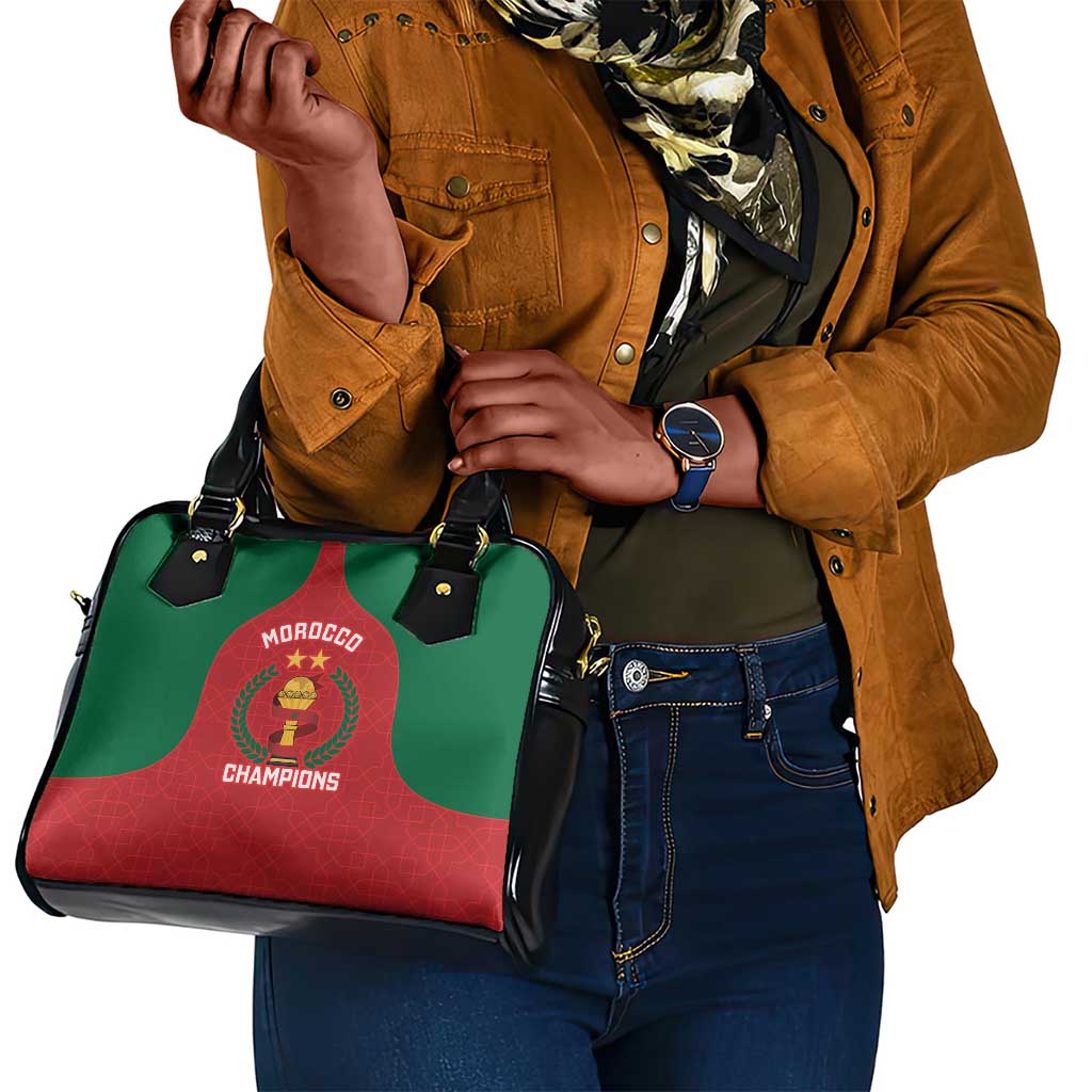 Morocco Atlas Lions Shoulder Handbag African Football Champions 2025