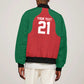 Custom Morocco Atlas Lions Sleeve Zip Bomber Jacket African Football Champions 2025
