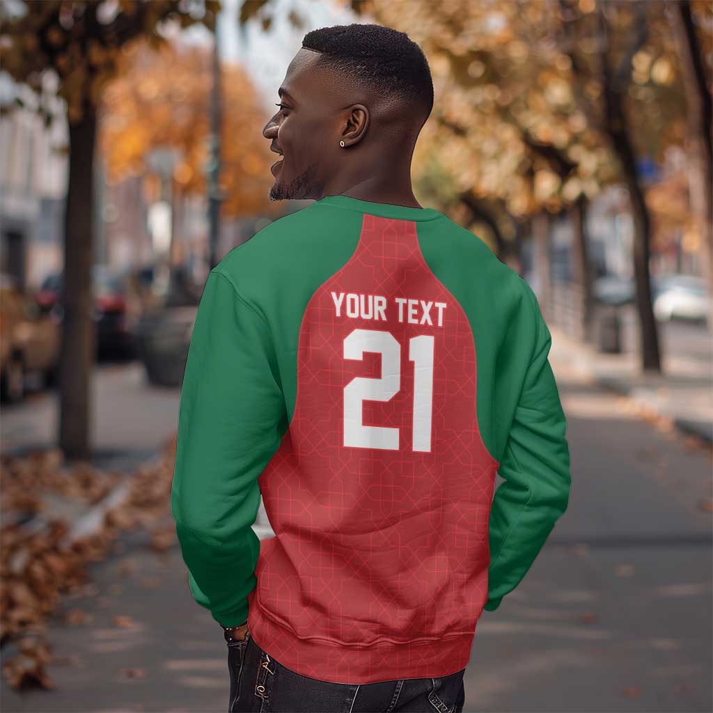 Custom Morocco Atlas Lions Sweatshirt African Football Champions 2025