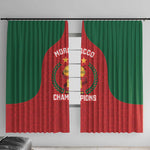Morocco Atlas Lions Window Curtain African Football Champions 2025