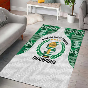 Nigeria Super Eagles Area Rug African Football Champions 2025