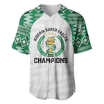 Custom Nigeria Super Eagles Baseball Jersey African Football Champions 2025