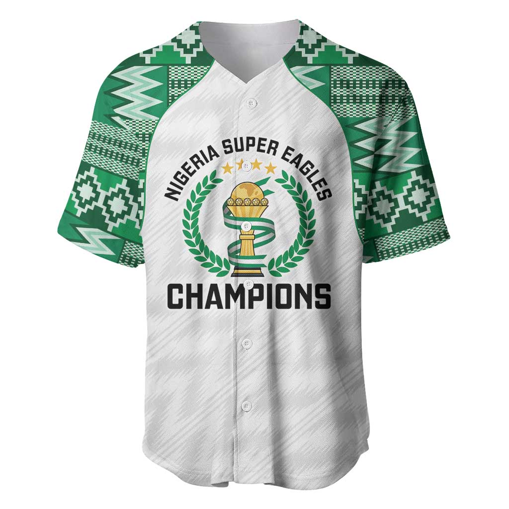 Custom Nigeria Super Eagles Baseball Jersey African Football Champions 2025