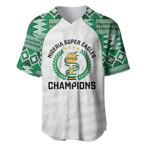 Custom Nigeria Super Eagles Baseball Jersey African Football Champions 2025