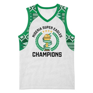 Custom Nigeria Super Eagles Basketball Jersey African Football Champions 2025
