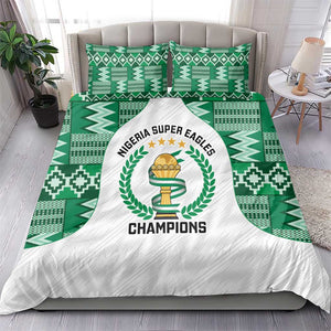 Nigeria Super Eagles Bedding Set African Football Champions 2025