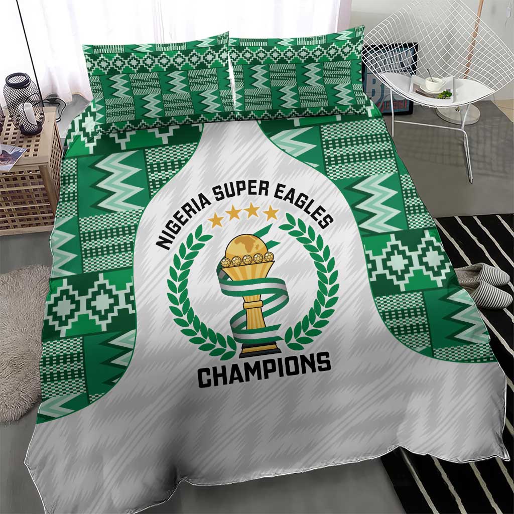 Nigeria Super Eagles Bedding Set African Football Champions 2025