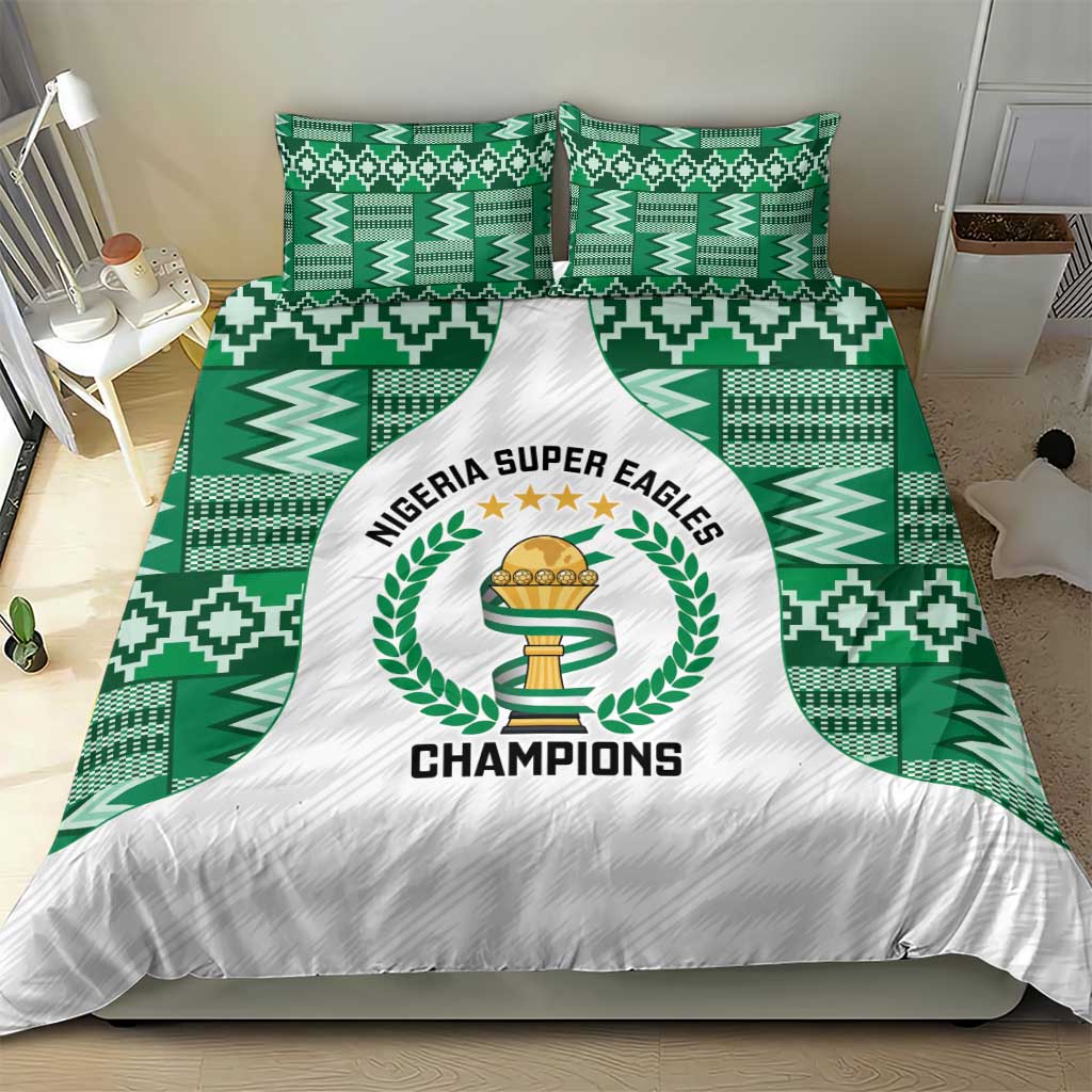 Nigeria Super Eagles Bedding Set African Football Champions 2025