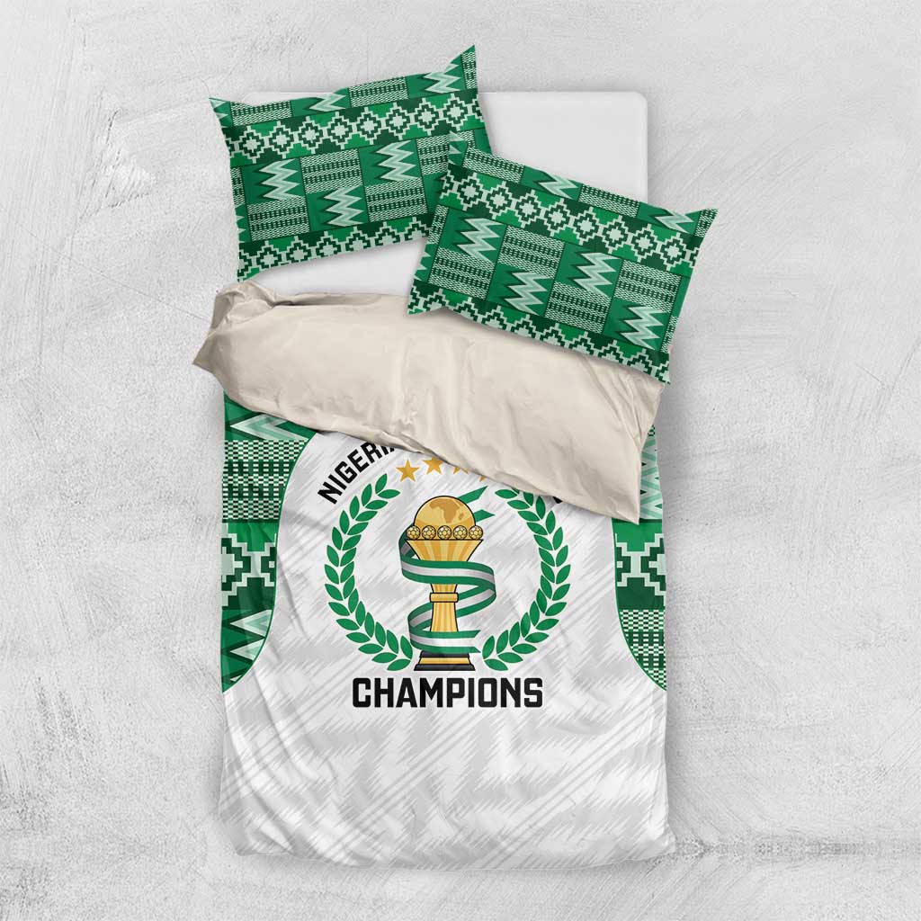 Nigeria Super Eagles Bedding Set African Football Champions 2025